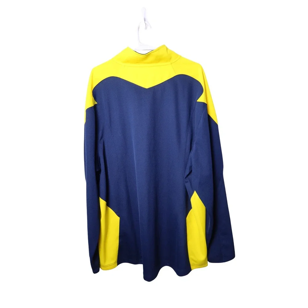 Adidas Michigan Wolverines Quarter Zip Pullover Navy Yellow Mens XL Excellent